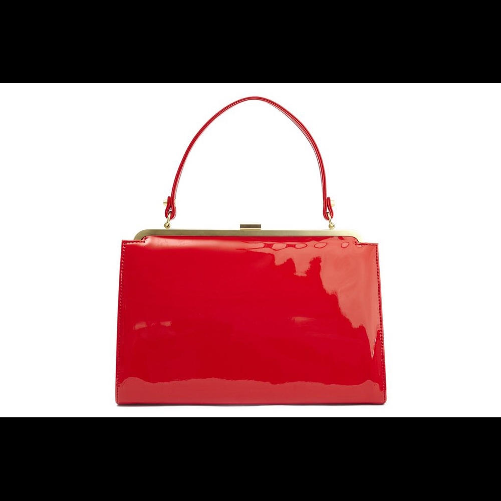 Red Patent Bag